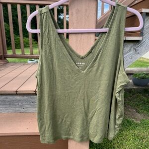 Boden Khaki Green Women's Tank Top